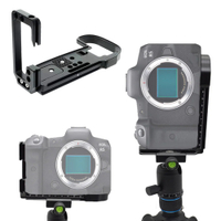 DhfjCamera แนวตั้งเมาด่วนที่วางจำหน่าย L แผ่นเปลี่ยนสำหรับ Canon EOS R5 R6มือจับผู้ถือเวบแคม Accessorieshghs