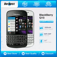 Original Blackberry Q10 4G Mobile Phone 3.1" 2GB RAM 16GB ROM 8MP QWERTY Keyboard Cellphone Dual Core BlackBerryOS SmartPhone