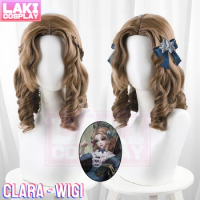 Identity V Clara Sculptor Cosplay Wig Game Identity V Clara Wig Galatea Claude Cosplay Long Brown Roman Rolls Wig CoCos