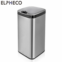 【現貨熱賣+原廠公司貨】美國ELPHECO ELPH6312U 不鏽鋼除臭感應垃圾桶-臭氧殺菌 30L 銀色