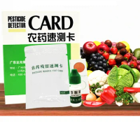 Pesticide Residue and Pesticide Quick Test Card Test Paper Pesticide Test Card Fruit Vegetable Residue Rapid Test