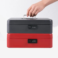 Metal Combination Lock, Portable Coin Cash Register, Safe Cash Register, Tray Box, Coin Sorting Store Cash Box