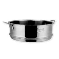Creative 304 Stainless Steel Steaming Grid Household Food Milk Pot Small Steamer Soup Pot Steamer 16-32cm Steamer With Ear LF509