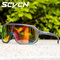 SCVCN Cycling Glasses Outdoor Sports Bike Eyewear Men Women Mountain Road MTB Driving Bicycle Sunglasses UV400 Running Goggles