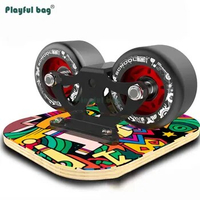Playful Bag 1pair Durable Drift Board Adult Split Floating Skateboard Maple Skate Board Flashing Wheel Creative Graffiti MA01