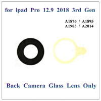 1Pcs for Ipad Pro 12.9 Inch 2018 3rd Gen Rear Back Camera Glass Lens With Adhesive Without Frame Cover No Ring Replacement Part