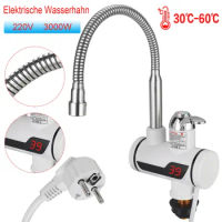 3000W Electric Kitchen Water Heater Tap Instant Hot Water Faucet Heater Cold Heating Faucet Electric Tap Heating Instant Water