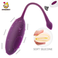 Soft Silicone Wireless Remote Control Vibrator Breast Clitoris Vagina Vibrator Adult Female Masturbation G-spot Massage SexToy