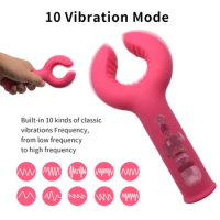Female Masturbation Vibrator Breast Clamps Breast Massage Vibrator Nipple Stimulation Erotic Vibrator Female Flirtation Sex Toys