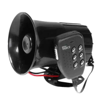 15dB 12V 3 Tone Sound Loud Car Horn Motorcycle Warning Alarm Polie Fire Siren Horn Speaker For Truck Lorry Boat Motorcycle Car