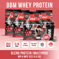 เวย์โปรตีน เพิ่มกล้าม เพิ่มน้ำหนัก 29g. Whey Protein Isolatec & Concentrate + โปรตีนไข่ขาว BBM Multi
