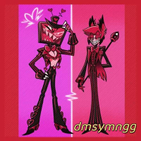 Hazbin Hotel Alastor Vox Acrylic Stand 15cm Figures Decoration Collection Anime