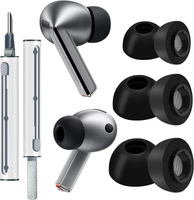 Replacement Foam Eartips for Galaxy Buds 3 Pro Memory Foam Tip with Cleaner kit for Buds3 Pro Earbud