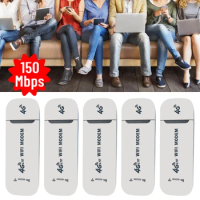 1-5pcs 4G LTE Wireless USB Dongle Mobile Broadband 150Mbps Modem Stick Wireless Router Adapter 4G Sim Card Router Home Office