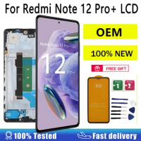 6.67" OEM LCD For Xiaomi Redmi Note 12 Pro+ Display 22101316UG Screen Digitizer For Redmi Note 12 Pro Plus LCD 22101316UCP