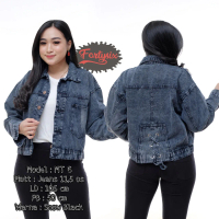Promo Outer Jaket Wanita jeans / Jaket Denim Cewek Blazer KantongSamping Model Belah Belakang deng