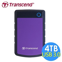 創見 Transcend 25H3 4TB USB3.0 2.5吋 行動外接硬碟 (TS4TSJ25H3B/TS4TSJ25H3P)