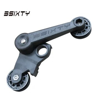 3SIXTY Black Chain Tensioner Set for Brompton Bike Parts 3 Speed with Guide Wheels Rear Derailleur
