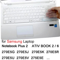 Keyboard Cover for Samsung Notebook Plus 2 ATIV BOOK 6 270E5G 270E5J 270E5K 270E5R 270E5U 270E5V Laptop Protector Skin Film 15