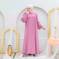 IRINA DRESS / GAMIS REMAJA KEKINIAN / DRESS REMAJA TERLARIS / GAMIS SYARI POLOS lembut