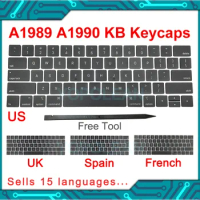 New A1989 A1990 Keyboard keys keycap for Macbook Pro Retina laptop key cap 2018 2019 Year