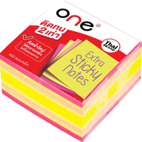 กระดาษโน้ต 3 x3  เอ็กซ์ตร้า ONE O2153-EX