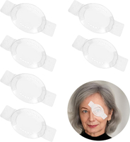 Eye Shield After Cataract Surgery 6Pcs Plastic Eye Patch Comfortable Clear Eye Patch with Ventilatio