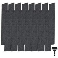 Easy Installation Instructions Set of 15 Self Adhesive Stair Treads Mats with Push Roller and German Instructions