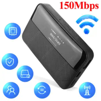 4G LTE Router 4G Modem 150Mbps Wireless Wifi Router Portable 6000mAh Mini Router Outdoor Hotspot with Sim Card Slot