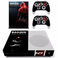 Mass Effect Andromeda Skin Sticker Decal For Microsoft Xbox One S Console and 2 Controllers For Xbox One S Skins Sticker Vinyl