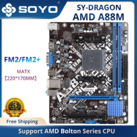 SOYO New AMD A88M-PVH Motherboard Dual-channel DDR3 RAM Integrated Graphics Mainboard Supports AMD FM2/FM2+CPU Series