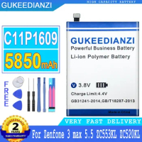 GUKEEDIANZI Battery for ASUS Zenfone 3 Max,3Max 5.5 ", ZC553KL, X00DDA, 4 Max, 4Max 5.2" ZC520KL X00HD, 5850mAh, ZC520KL, X00HD