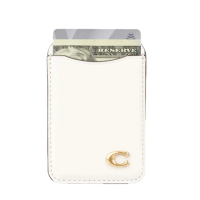 【COACH】精品MagSafe 卡套 象牙白