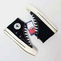 Sepatu Ventela 70s Black Natural High All Star Clasik Pria Wanita Casual Shoes