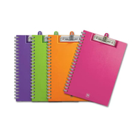 ELEPHANT คลิปบอร์ดปกริมลวด รุ่น 1111A W/B ขนาด A4 คละสี
