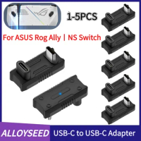 1-5PCS 180 Degree USB-C Male to USB-C Female Converter Adapter for ASUS Rog Ally Switch PD140W 20Gbps 8K@60Hz USB Type C Adapter