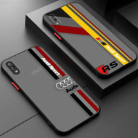 Sarung Sarung Telefon Bimbit, Logo A-Audi, Untuk Kereta Sukan Mewah, Kemasan Matte, Kalis Kejutan, P