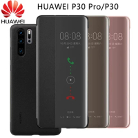 Original Huawei P30 PRO / P30 Flip Case smart view Window For Huawei P30/P30 PRO Official huawei P30 PU leather case