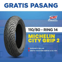 Ban Motor Ring 14 - 110/80 Michelin City Grip 2 (Ban Motor DEPAN AEROX, ADV 150, ADV 160)