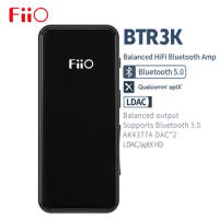 Original Fiio BTR3K AK4377A Balanced BT5.0 Amp USB DAC support LDAC/aptX HD lossless HiFi Codecs,Hands-free Calling,2.5/3.5mm