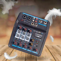Practical 1 Set Good DJ Bluetooth-compatible Mini Audio Mini Mixer Lightweight Audio Sound Mixer Compact Size for Party