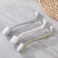 Double-end Shoes Brush Cleaner Cleaning Sneaker Shoes Cleaner Kit Bird Cage Brush Household Cleaning Brush Laundry Tool