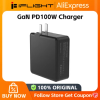 iFlight GaN PD100W Charger US Plug / EU Plug / UK Plug compatible with Defender 25 Type-C Charge Adapter for FPV parts