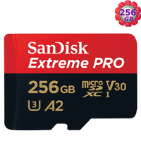 SanDisk 256GB 256G microSD【200MB/s Extreme Pro】microSDXC micro SD SDXC 4K U3 A2 V30手機記憶卡【序號MOM100 現折$100】