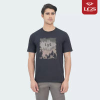 LGS LGS - Fuxo Collection - Kaos Pria - T-Shirt Cowok - Gambar Sablon - Multi Warna - Slim Fit - JTS