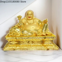 Copper gilt Maitreya Buddha buddha statue Chinese Big Belly Laughing Buddha Lucky decor Large 51cm,66cm,88cm
