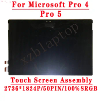 For Microsoft Surface Pro 3 Pro 4 Pro 5 Pro 6 Pro 7 Pro 7 Plus LCD Display Touch Screen Digitizer Panel Assembly Replacement