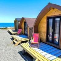 住宿 Ecopods Playa Curiñanco 瓦爾迪維亞
