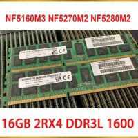 1 Pcs Server Memory For Inspur 16G 16GB 2RX4 DDR3L 1600 RAM NF5160M3 NF5270M2 NF5280M2