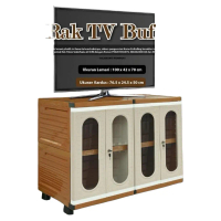 Rak TV Club Kaca Minimalis Plastik - Model Kabinet TV Club Kaca Furniture